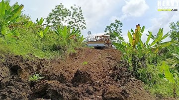 The Powerful Caterpillar D6R XL Bulldozer Opens New Roads on Plantations