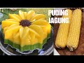 RESEP PUDING JAGUNG LAPIS PANDAN #HOBIMASAKPUDING