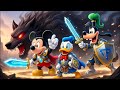 Mickey, Donald & Goofy vs the Giant Wolf! 😱 Epic Fantasy Battle Begins | Funny Mickey Animation