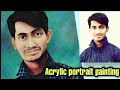 Acrylic portrait painting  my commission work  timelapse  artby 2524