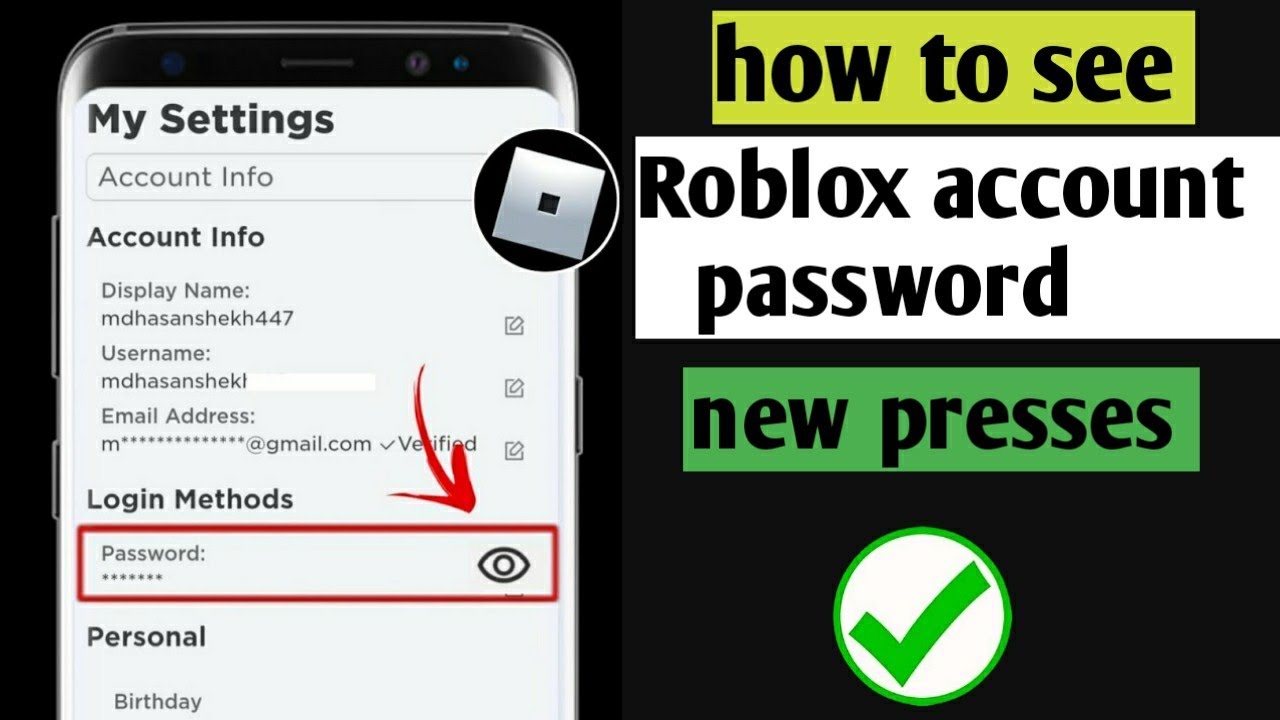 How To See Your Password In Roblox 2024 How To Know Roblox Password