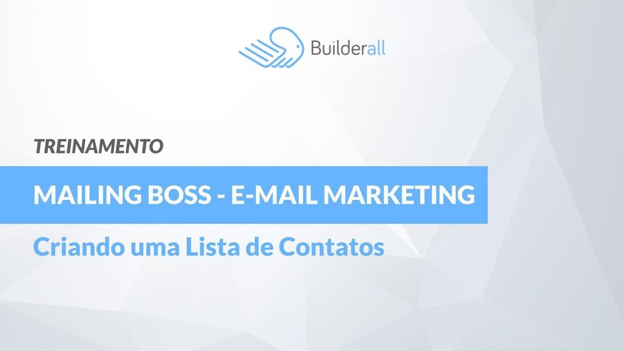 MAILING BOSS   E mail Marketing Criando uma Lista de Contatos