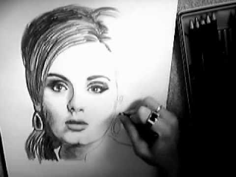 Adele Someone Like You Drawing, Nathan Wyburn