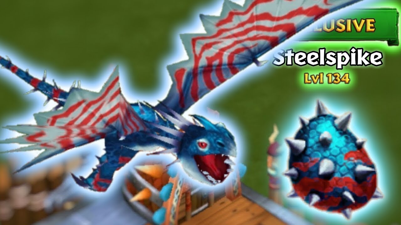 SE dragonです。 Steelspike (New Exclusive Deadly Nadder) Max Level 134 Titan Mode