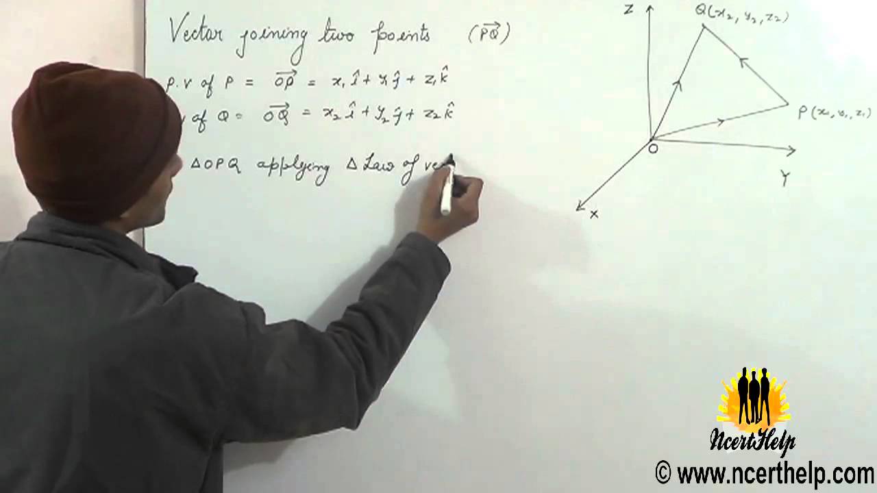 Find magnitude | equation of vector of a vector joining ...