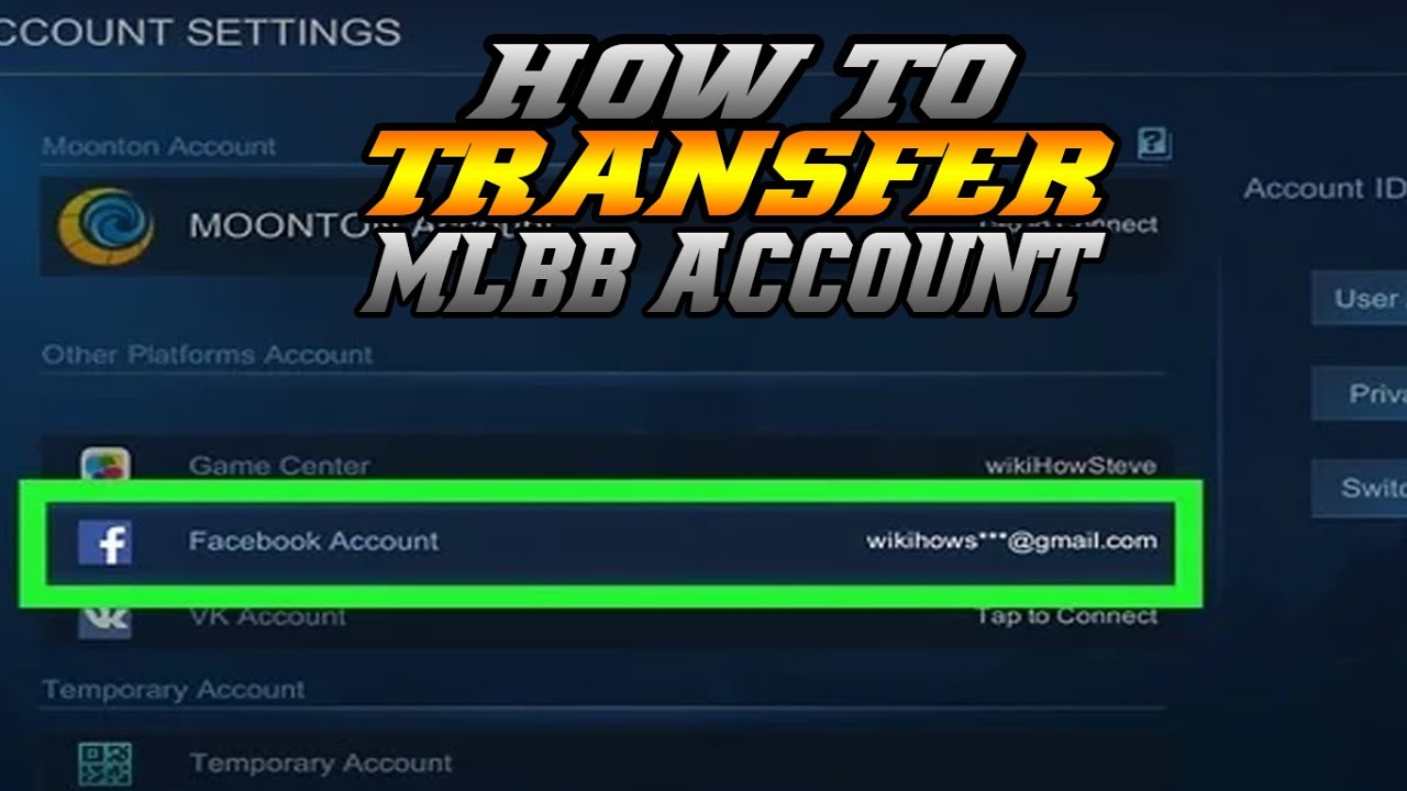 How to transfer Mobile Legends Bang Bang account from iPhone to Android & Android to iPhone !