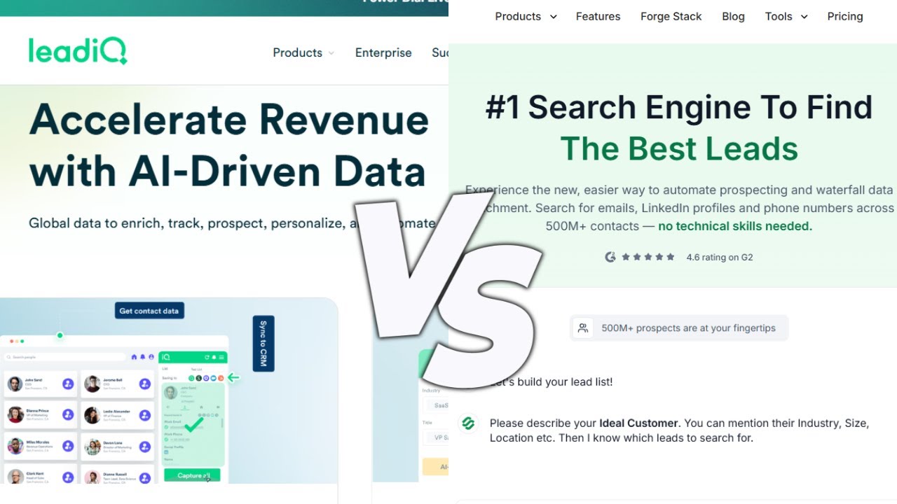 Leadiq vs Leadsforge - Cold Email Lead Generation