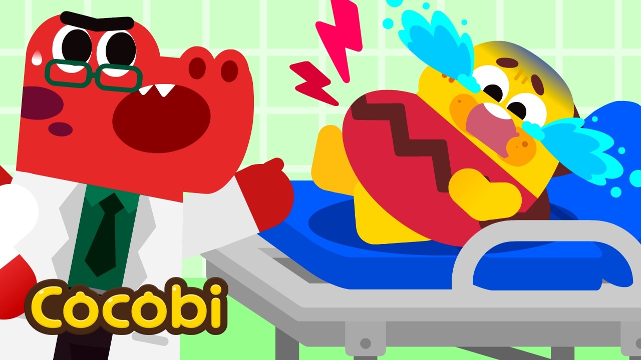 Ouch! I ate too much and my tummy hurts! 😰🚑 | Songs for Children