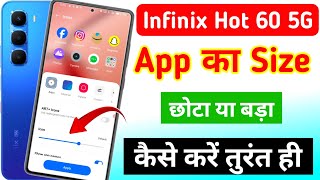 How to reduce the size of Infinix hot 60 5G app | How to increase the icon of Infinix hot 60 5G app screenshot 5