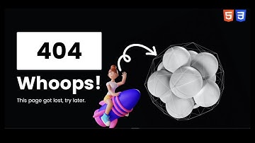 Create an Awesome 404 Page Not Found Using HTML & CSS