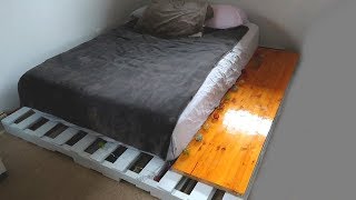 Wood Pallet Bed Platform DIY