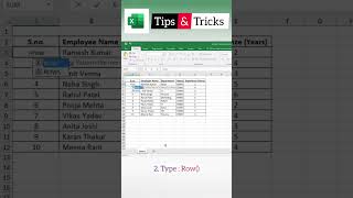 Auto Numbering in Excel | Excel में Auto Number कैसे लगाएं 🔥 | #Excel #Shorts #tips #tricks