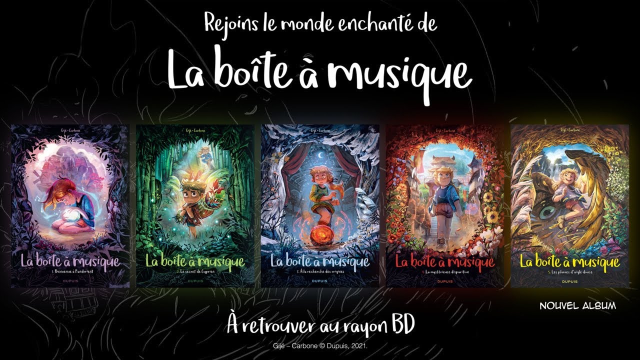 La boîte à musique, déjà 5 tomes disponibles en librairie 