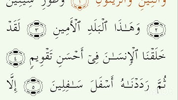 Surah At-Tin (The Fig) سورة التين