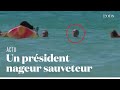 Le prsident portugais marcelo rebelo de sousa vient en aide  deux nageuses en difficult