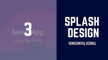 How to Design ionic 2 | 3 app from Start to End (News App) | Making Of Splash Screen