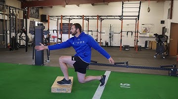 Front Foot Elevated Split Squat with Rotation