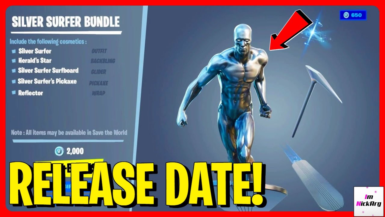 Fortnite Marvel's 'Silver Surfer' Skin Release