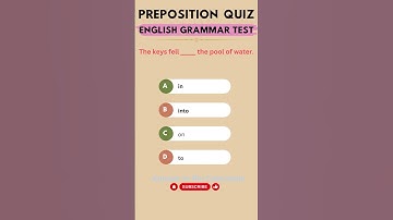 English Preposition Quiz: Can You Fill in the Blanks with the Correct Prepositions?