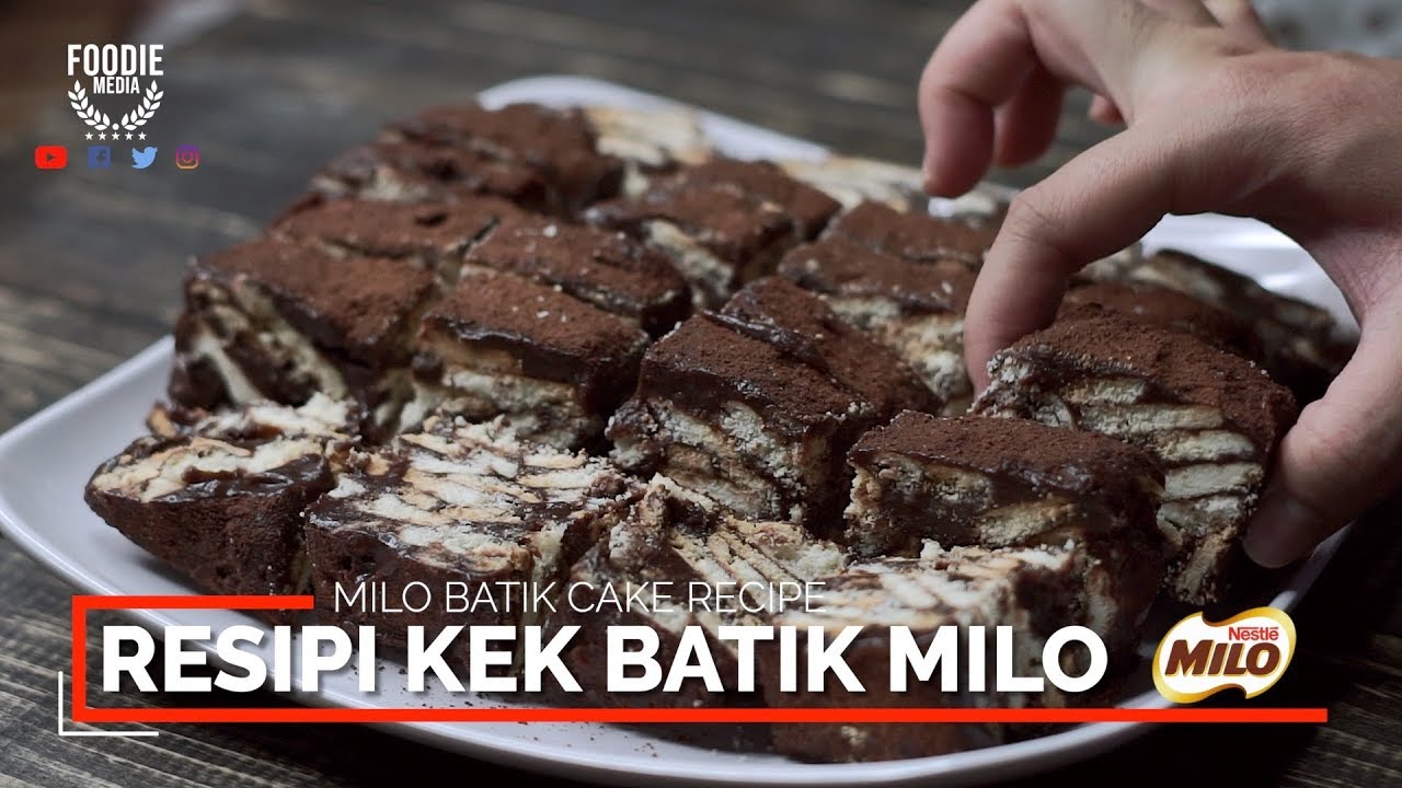 Kek cara milo buat batik Resepi Kek