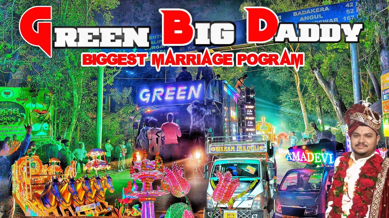 DJ GREEN BIG DADDY PAWER NEW SETUP 2025//BIGGEST MARRIAGE POGRAM CHHENDIPADA 🔥PAWER OF HERO BHAI 💥