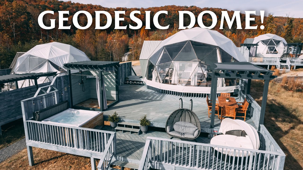 625sqft Luxurious Geodesic Dome on a Cliff! // Bolt Farm Dome Tour!