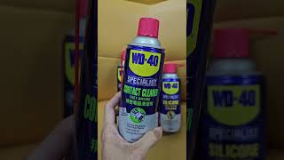 WD40 Contact Cleaner. I used dozens of these to dry up wet electronics from flood rescue. #wd40 #diy