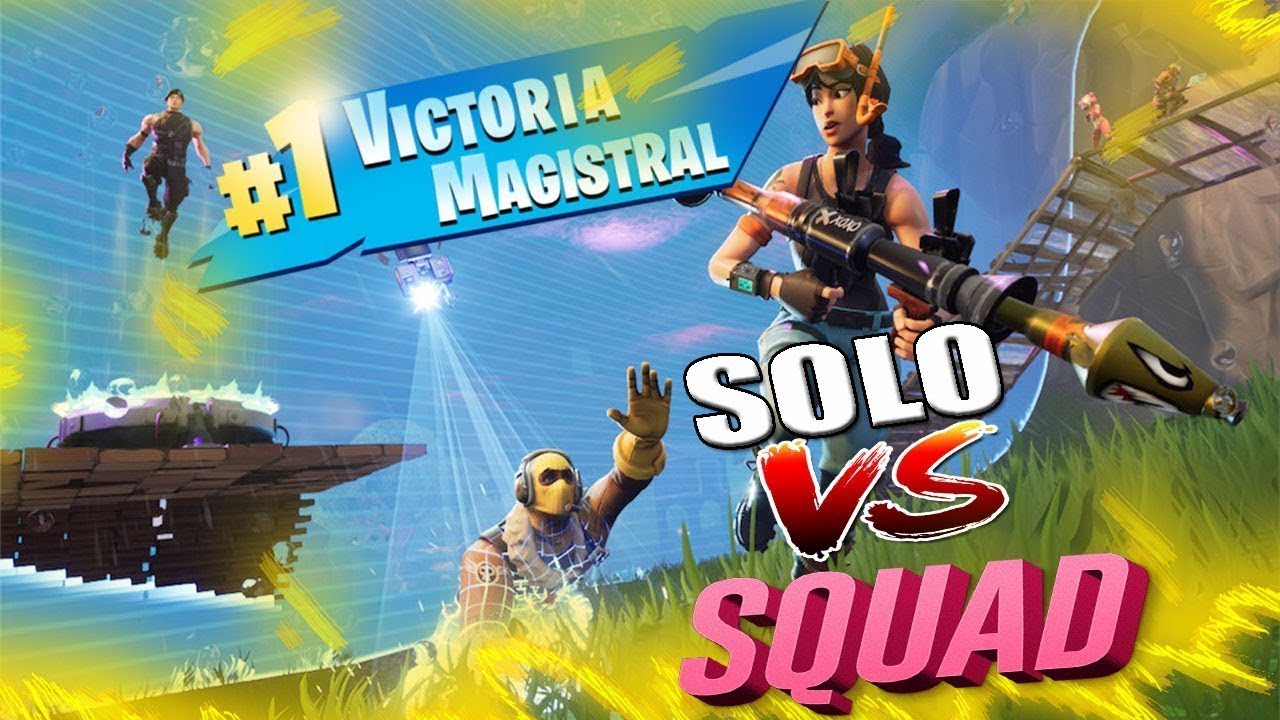 Gameplay Fortnite | **Solo vs squad** ¿20 kills? - YouTube