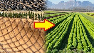 China Uses Advanced Methods To Turn Lands Into Productive Fields Rich With Crops