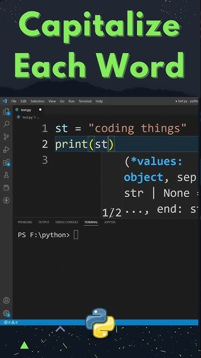 How to Capitalize The First Letter of Each Word of a String in Python ...