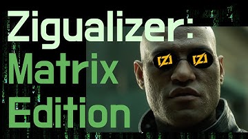 Zigualizer -  Matrix Edition: Visualizer built in Zig and Raylib