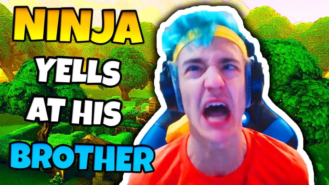 NINJA YELLS AT HIS BROTHER! (NINJA RAGE) | Fortnite Daily Funny Moments   - YouTube