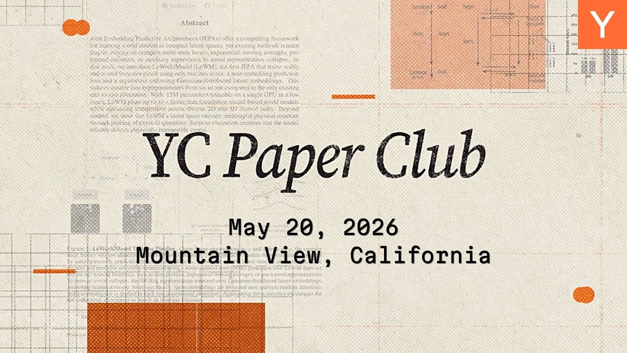 Inference, Diffusion, World Models, and More | YC Paper Club