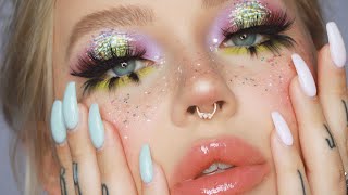 a kind of weird makeup look looked that turned into an even weirder...