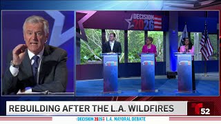 LA mayoral debate: Bass, Pratt, Raman weigh in on Palisades Fire
