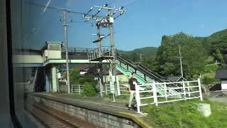 高山発１番列車のJR東海HC85系特急ひだ4号に乗ってきた　車窓　高山〜鵜沼