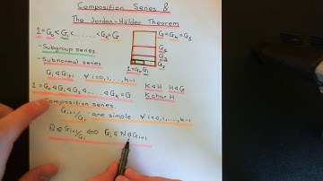 Composition series and the Jordan-Hӧlder theorem Part 1