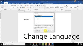 How To Change Language In Microsoft Word by Wlastmaks 1 view 1 day ago 1 minute, 16 seconds