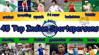 45 Top Famous Indian Sportspersons Names  and Pictures // General Knowledge Sports Quiz screenshot 1