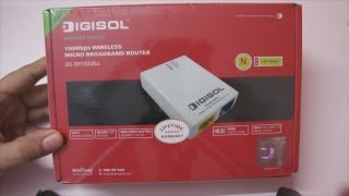 DIGISOL Micro WiFi N150 Broadband Router DG-BR1000Nu Unboxing