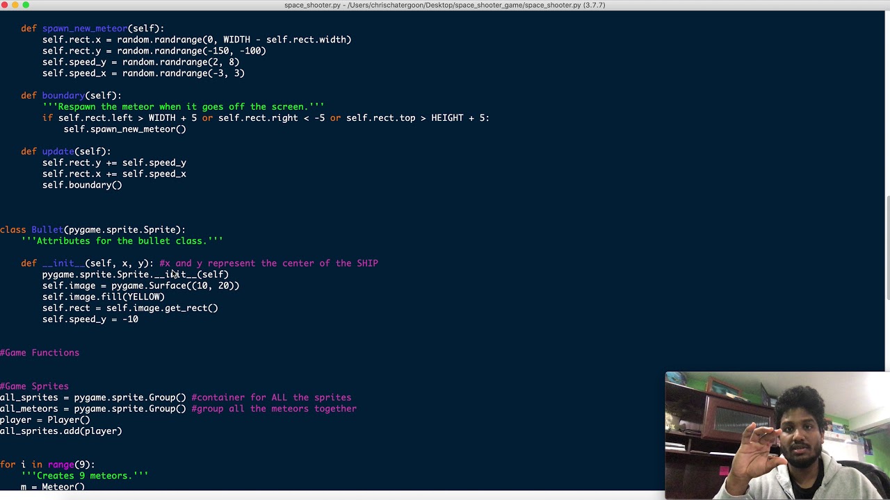 Space Shooter PyGame Part 5 Creating the Bullet Class - YouTube
