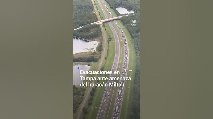 Comienzan las evacuaciones en Tampa, Florida, ante amenaza del huracán Milton