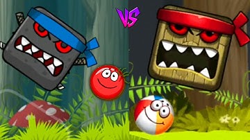 Red Ball 4 vs Friend Ball in Deep Forest New World Tomato Ball vs Ninja Bosses