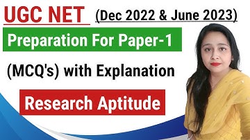 UGC NET 2023 : Paper 1 Preparation | Teaching & Research Aptitude । Divya Mam । Ugc Net Paper 1 MCQ