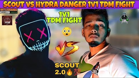 Scout vs Hydra Danger 1v1 Tdm Fight In BGMI😲 | Scout 2.0 | Scout Comeback🔥