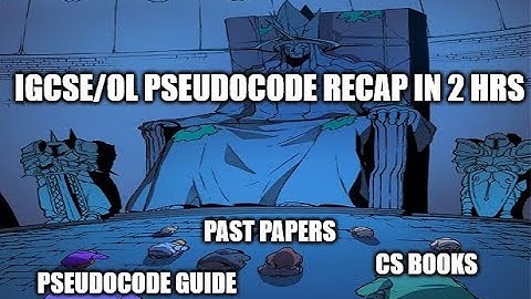 Revise IGCSE/OL CS Pseudocode in 2 hrs | Zero To Hero