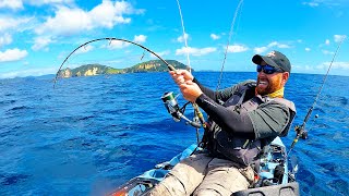 Kayak Fishing 70 Miles Out for Deep Sea GIANTS (CATCH CLEAN COOK)  Episode 3