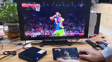 Use android tv box with miracast app by phone to show on TV