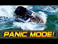 WARNING: BOAT ALMOST CAPSIZES AT DANGEROUS INLET !  TOO MUCH WATER ! | BOAT ZONE