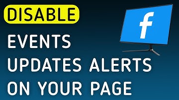 How To Disable Events Updates Notifications On Your Page On Facebook App On PC (New Update)